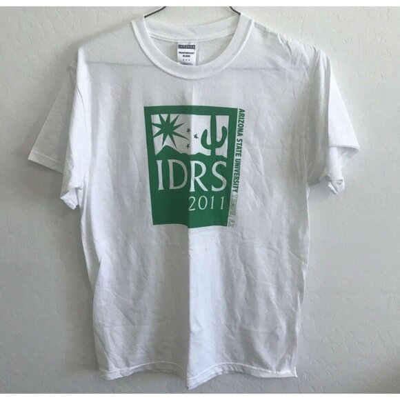 Jerzees Mens Arizona State University IDRS 2011 White T-Shirt Size Medium - Picture 3 of 8